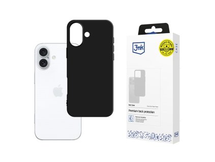 106695 3mk matt case ochranny obal na iphone 16 cierny