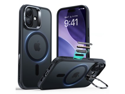 105252 esr classic hybrid halolock kickstand ochranny obal na iphone 17 matny cierny