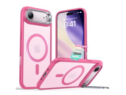105279 esr classic hybrid halolock kickstand ochranny obal na iphone 17 air matny ruzovy