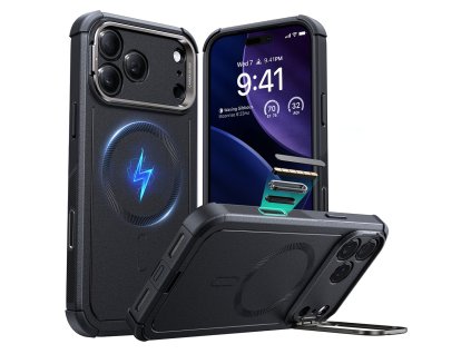 105399 esr cyber armor kickstand ochranny obal na iphone 17 pro max cierny