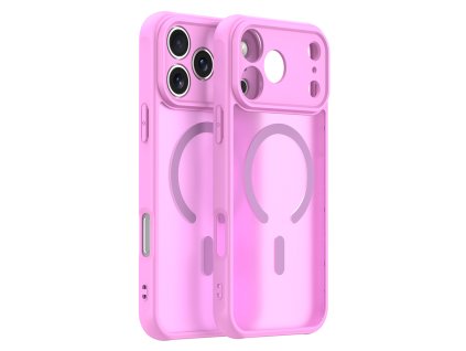 105573 techsuit halofrost ii magsafe ochranny obal na iphone 17 pro ruzovy