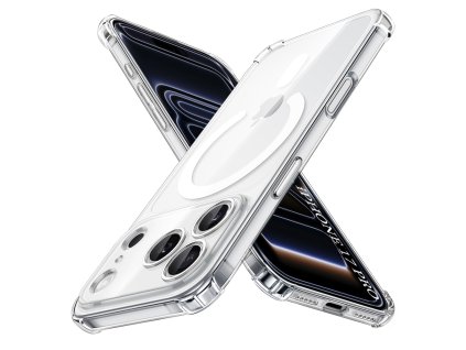 107199 2 techsuit shockproof clear silicone magsafe ochranny obal na iphone 17 pro priehladny