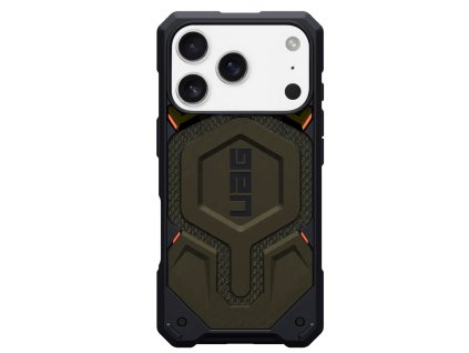 107400 uag monarch pro ochranny obal na iphone 17 pro kevlarovo zeleny element