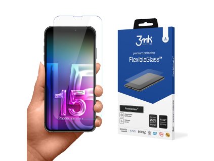 108609 3mk flexibleglass ochranne sklo na iphone 15 pro priehladne