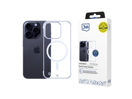 108840 3mk just20g magcase magneticky obal na iphone 16 pro max priehladny