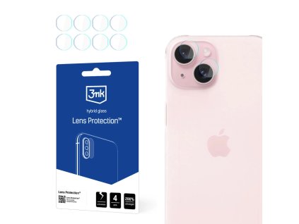109059 3mk lens protection 4 ks ochranne sklo objektivu na iphone 15 priehladne