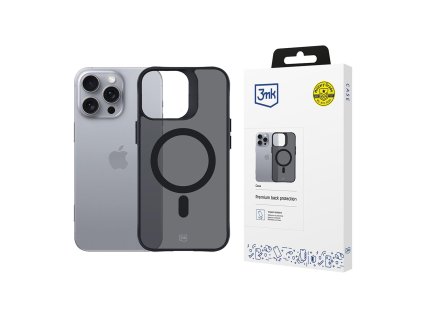 108834 3mk smoke magcase obal na iphone 16 pro max cierny