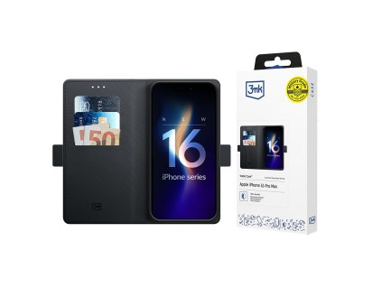 108825 3mk wallet case puzdro na iphone 16 pro max cierne