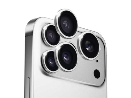 108024 anank ar lens guard kovovy ramik s ochrannym sklom objektivu na iphone 17 pro iphone 17 pro max strieborny