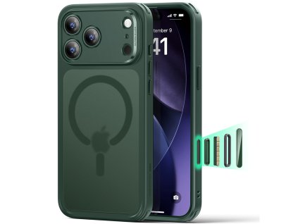 109491 esr classic hybrid halolock ochranny obal na iphone 17 pro matny zeleny
