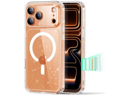 109494 esr classic hybrid halolock ochranny obal na iphone 17 pro trblietavo priehladny