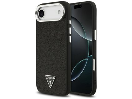 108351 guess glitter triangle logo magsafe puzdro na iphone 17 air cierne