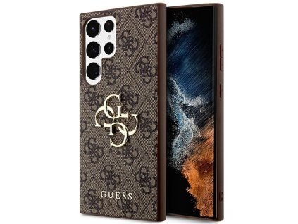 110442 guess hardcase 4g big logo obal na samsung galaxy s24 ultra hnedy