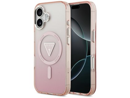 108342 guess iml gradient triangle logo magsafe obal na iphone 17 ruzovy