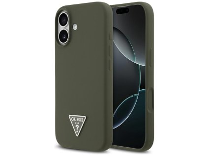 108366 guess silicone triangle logo magsafe obal na iphone 17 khaki