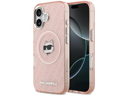 108420 karl lagerfeld iml magsafe obal na iphone 17 ruzovy choupette s head