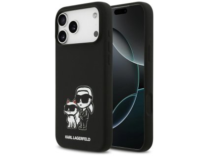 108378 karl lagerfeld silicone sketch logo obal na iphone 17 pro max karl choupette