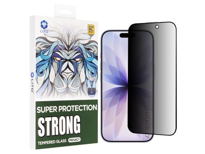 108687 lito d max strong privacy ochranne sklo na iphone 17 iphone 16 pro cierne