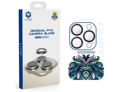 108771 lito titanium ar camera glass kovovy ramik s ochrannym sklom objektivu na iphone 17 pro iphone 17 pro max namornicky modry