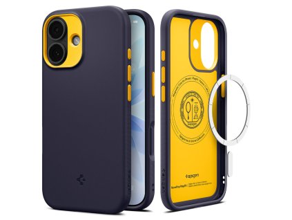 109368 7 spigen caseology nano pop magsafe ochranny obal na iphone 17 modro namornicky