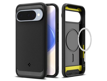 107682 spigen rugged armor magsafe ochranny obal na google pixel 10 10 pro matne cierny