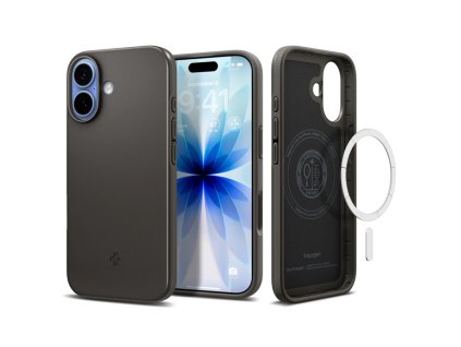 108645 7 spigen thin fit magsafe ochranny obal na iphone 17 gunmetal sivy