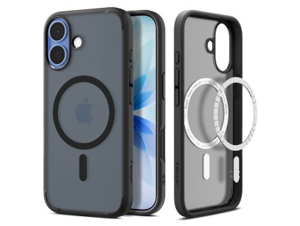 108627 7 spigen ultra hybrid magsafe ochranny obal na iphone 17 mrazivo cierny