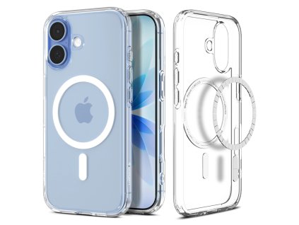 109383 spigen ultra hybrid magsafe ochranny obal na iphone 17 priehladny biely