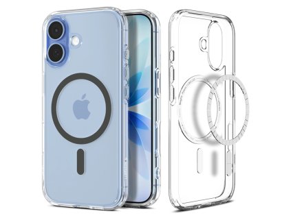 109452 spigen ultra hybrid magsafe ochranny obal na iphone 17 priehladny grafitovy