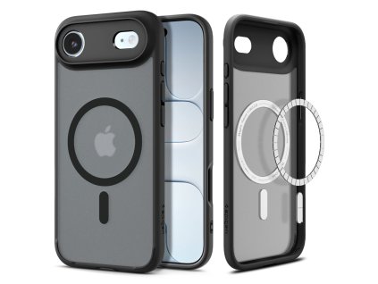 108636 7 spigen ultra hybrid magsafe ochranny obal na iphone 17 air mrazivo cierny