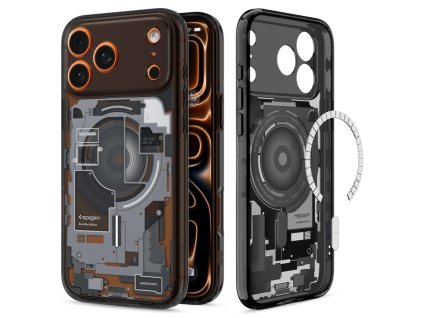 109461 spigen ultra hybrid zero one magsafe ochranny obal na iphone 17 pro cierny
