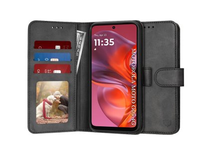 111318 techsuit diary book knizkove puzdro na motorola moto g05 e15 cierne