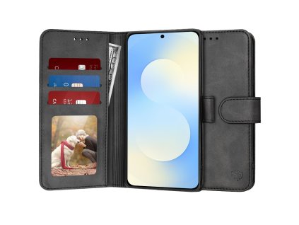 110328 techsuit diary book knizkove puzdro na samsung galaxy s25 fe cierne