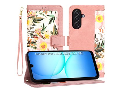 110343 techsuit flipcraft knizkove puzdro na samsung galaxy a17 5g a17 4g sweetheart pink