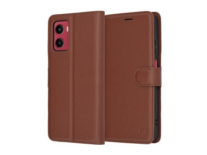 111324 4 techsuit leather folio knizkove puzdro na motorola moto g05 e15 hnede