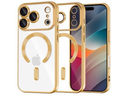 107718 techsuit luxury crystal magsafe kryt na iphone 17 pro zlaty