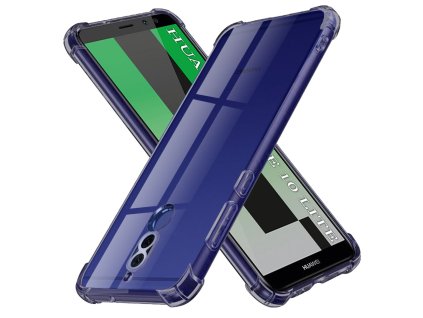 111186 techsuit shockproof clear silicone priehladny odolny silikonovy kryt na huawei mate 10 lite dymovo cierny
