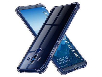 111213 techsuit shockproof clear silicone priehladny odolny silikonovy kryt na huawei mate 10 pro dymovo cierny