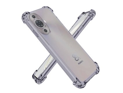 111189 techsuit shockproof clear silicone priehladny odolny silikonovy kryt na huawei nova 11 nova 12s dymovo cierny