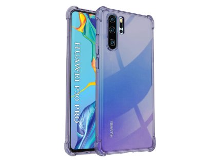 111201 techsuit shockproof clear silicone priehladny odolny silikonovy kryt na huawei p30 pro p30 pro new edition dymovo cierny