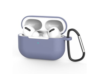 111375 techsuit silicone case silikonove puzdro na airpods pro 3 ultratenky hladky material polnocna modra