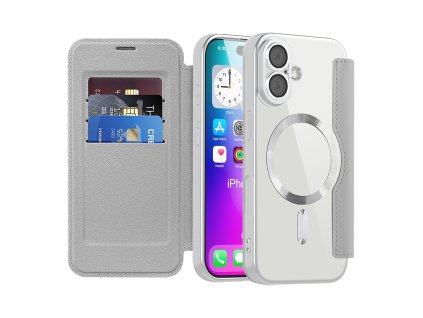 107841 techsuit smartmag book case knizkove puzdro na iphone 17 sive