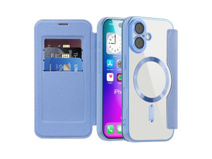 107838 techsuit smartmag book case knizkove puzdro na iphone 17 svetlomodre