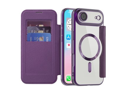 107898 techsuit smartmag book case knizkove puzdro na iphone 17 air fialove