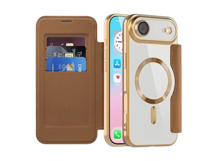 107886 techsuit smartmag book case knizkove puzdro na iphone 17 air hnede