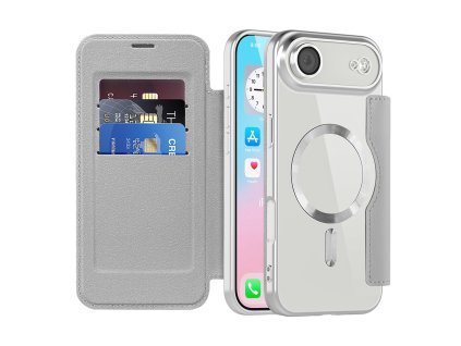 107895 techsuit smartmag book case knizkove puzdro na iphone 17 air sive