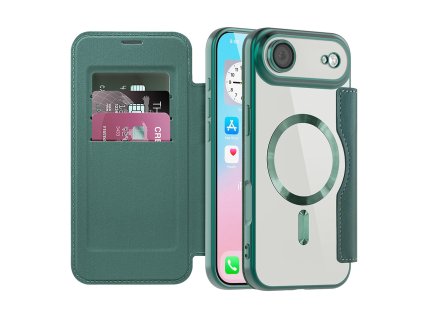107889 techsuit smartmag book case knizkove puzdro na iphone 17 air zelene