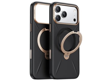 109128 1 torras qpro leather series kozeny obal na iphone 17 pro cierny