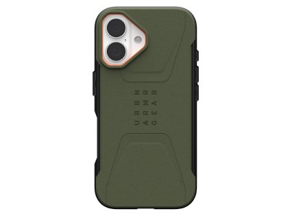 108600 uag civilian magsafe odolny kryt na iphone 17 zeleny olive drab