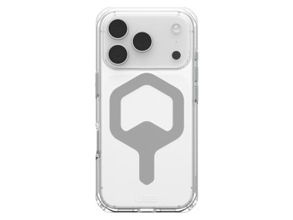 108573 3 uag plyo magsafe odolny kryt na iphone 17 pro strieborny ice